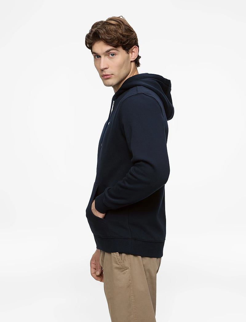 Tommy Jeans - TJM REG S FLAG ZIP THRU - kapuzenpullover - dark blue - 3