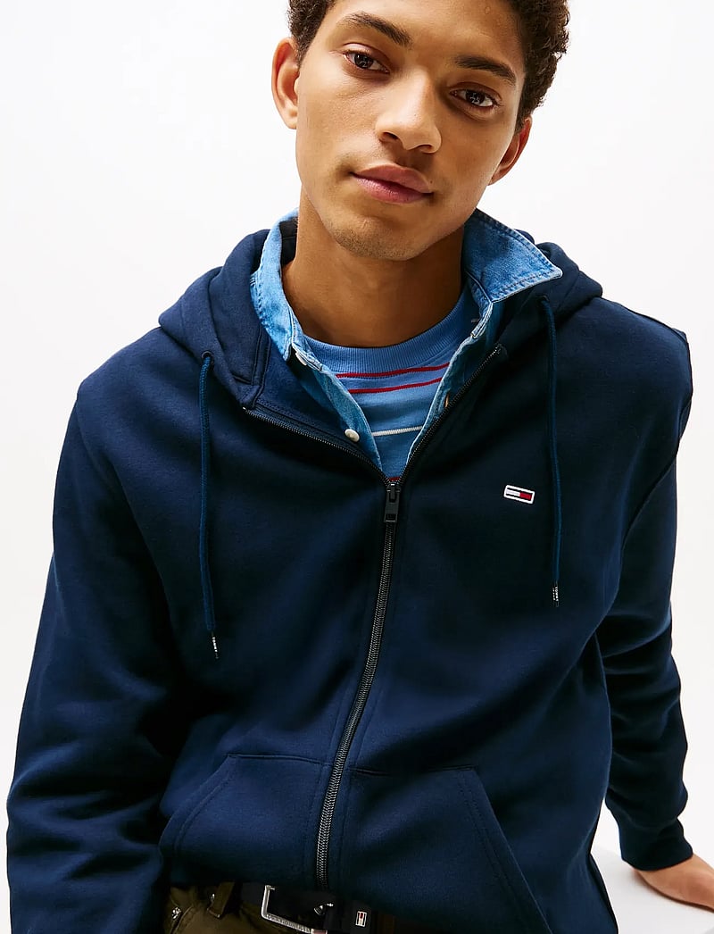 Tommy Jeans - TJM REG S FLAG ZIP THRU - hoodies - dark night navy - 3