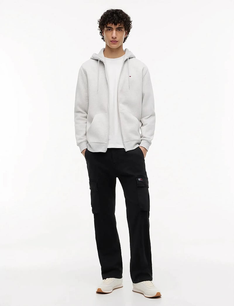 Tommy Jeans - TJM REG S FLAG ZIP THRU - kapuzenpullover - silver grey heather - 5