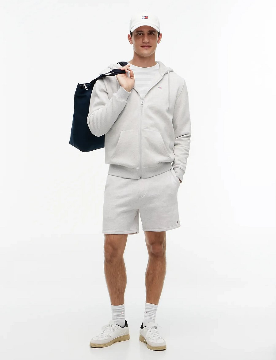 Tommy Jeans - TJM REG S FLAG ZIP THRU - kapuzenpullover - silver grey heather - 5