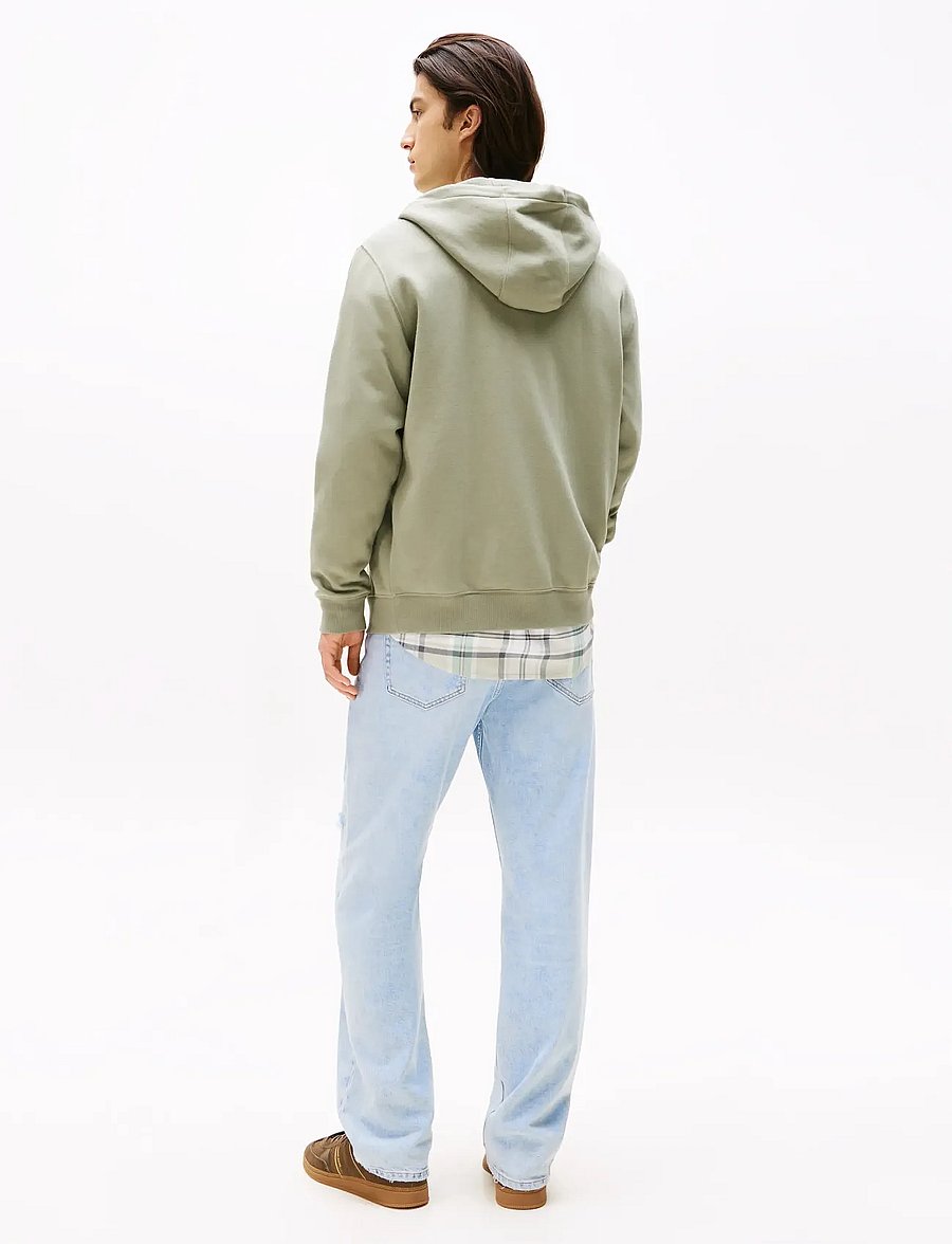 Tommy Jeans - TJM REG S FLAG ZIP THRU EXT - kapuzenpullover - utility sage - 3