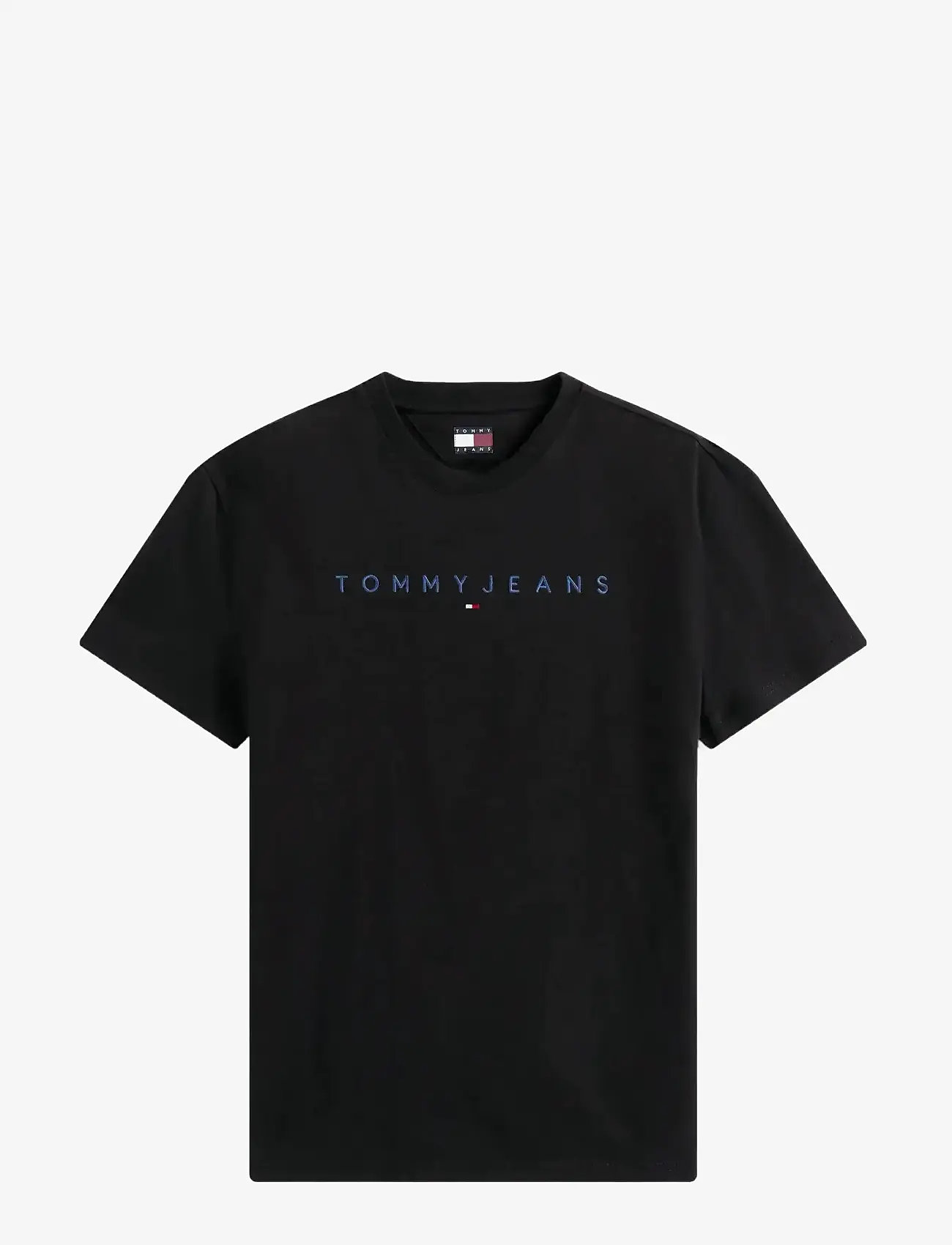 Tommy Jeans - TJM REG LINEAR LOGO TEE EXT - kortærmede t-shirts - black multi - 1