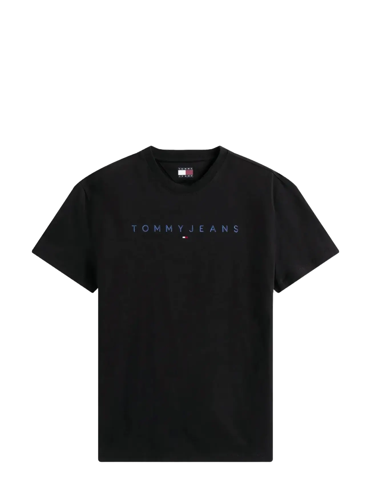 Tommy Jeans TJM REG LINEAR LOGO TEE EXT - Odzież - BLACK MULTI / black