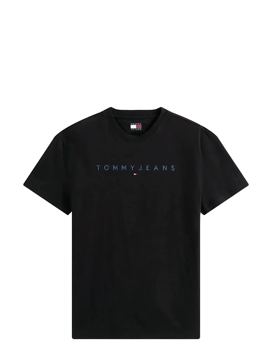 Tommy Jeans - TJM REG LINEAR LOGO TEE EXT - lühikeste varrukatega t-särgid - black multi - 1