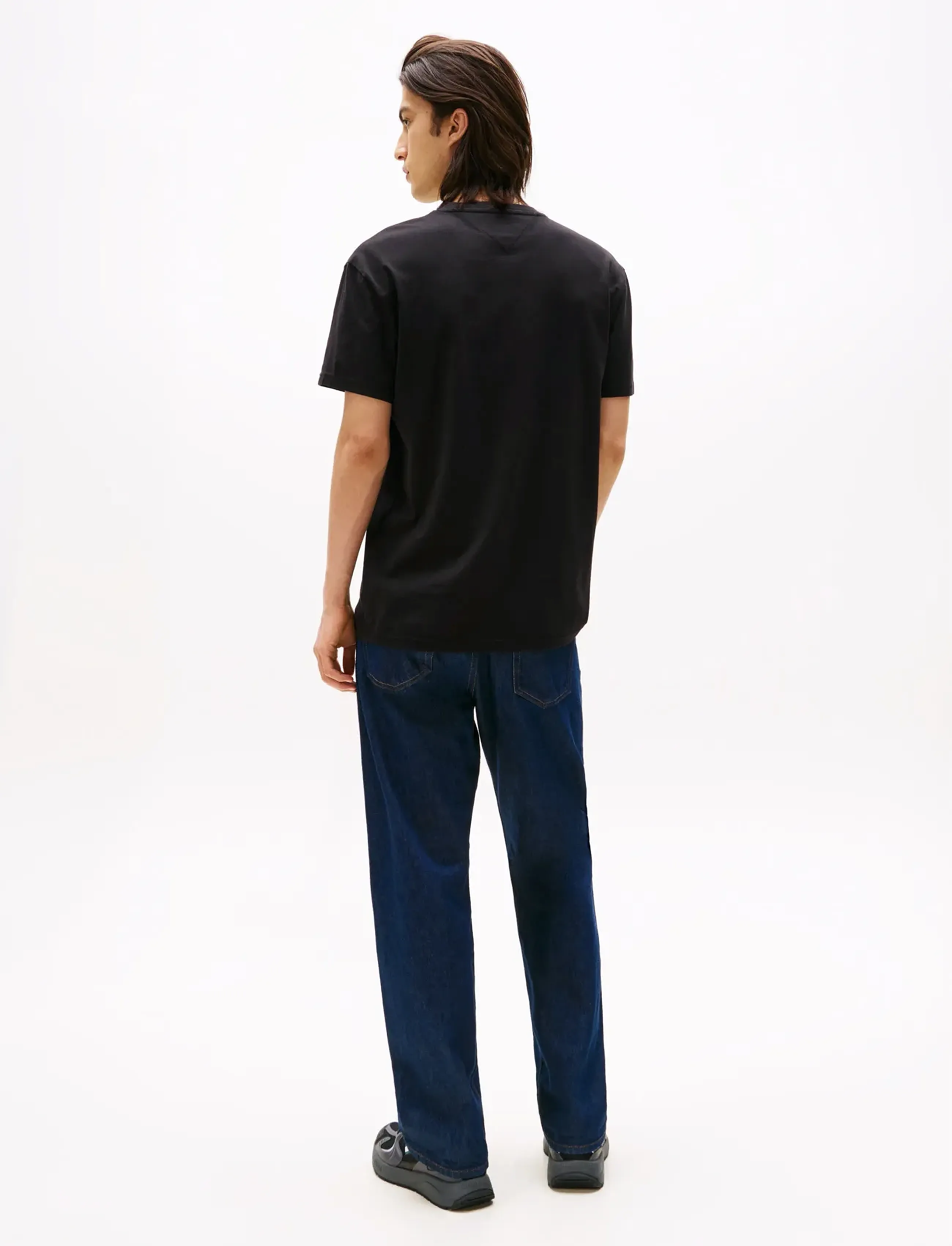 Tommy Jeans - TJM REG LINEAR LOGO TEE EXT - kurzärmelig - black multi - 3