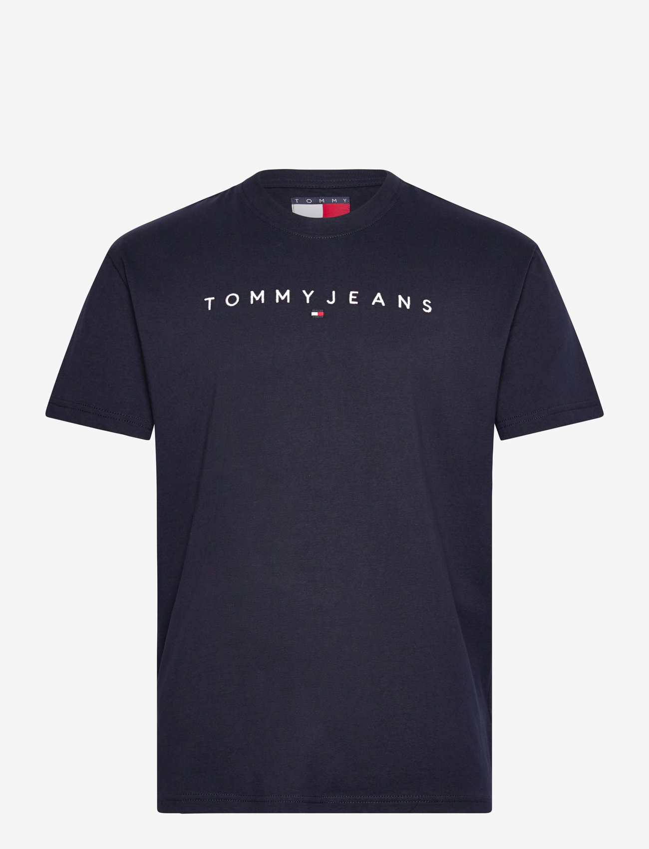Tommy Jeans - TJM REG LINEAR LOGO TEE EXT - laveste priser - dark blue - 1