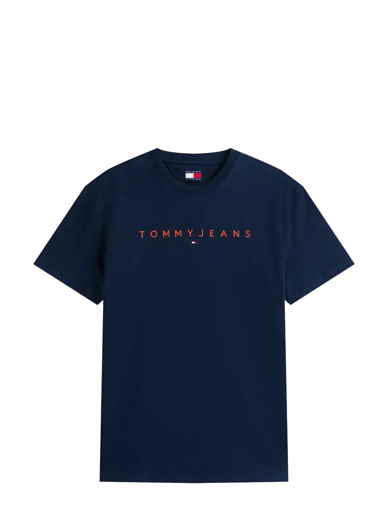 TOMMY JEANS Tjm Reg Linear Logo Tee Ext Navy - M - Herren