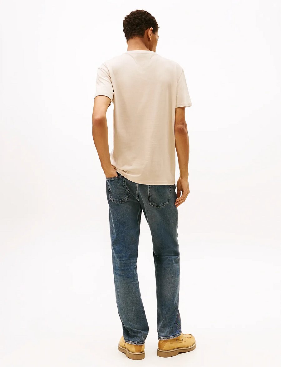 Tommy Jeans - TJM REG LINEAR LOGO TEE EXT - kurzärmelig - gulf sand - 3