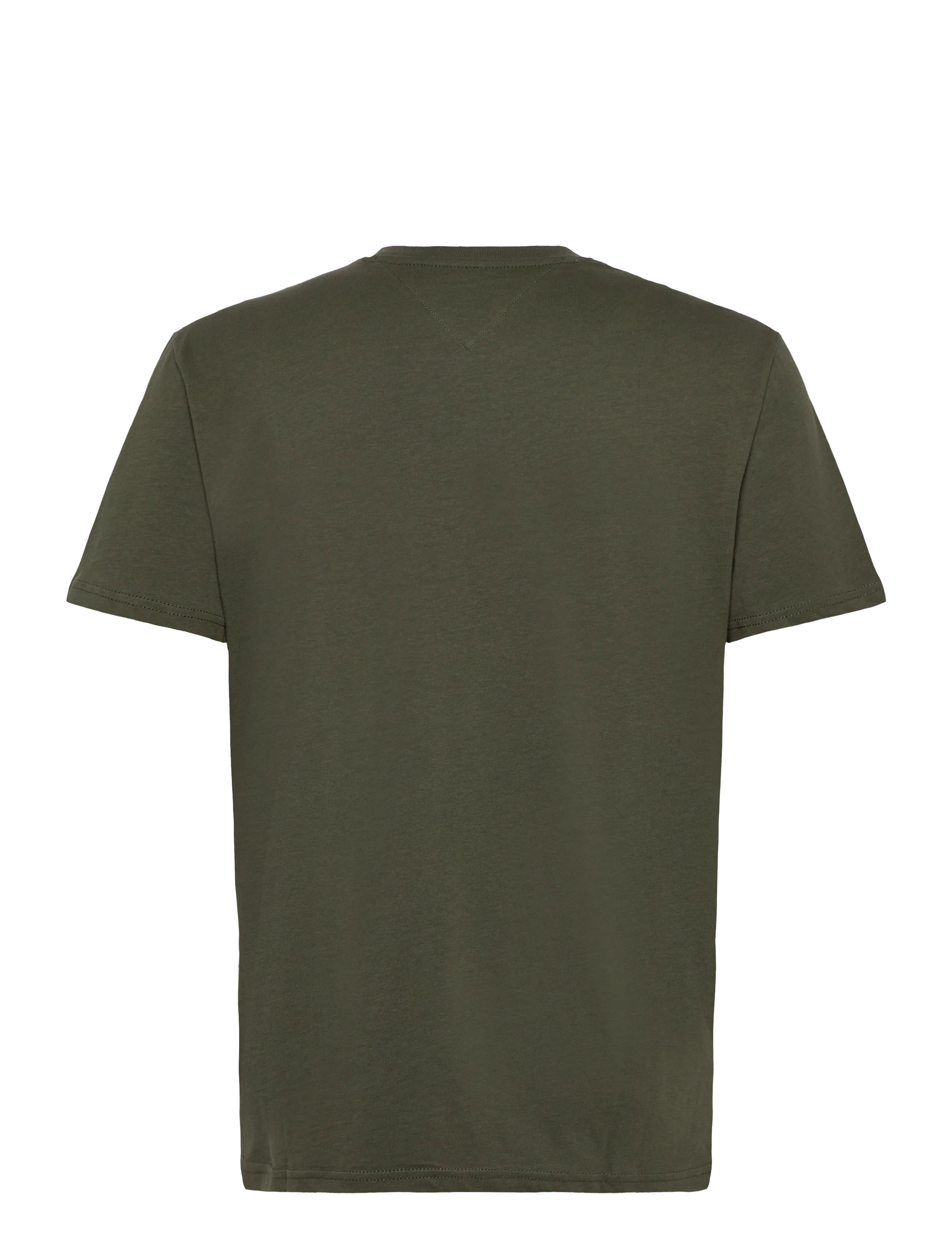 Tommy Jeans - TJM REG LINEAR LOGO TEE EXT - kortärmade t-shirts - pewter green multi - 2