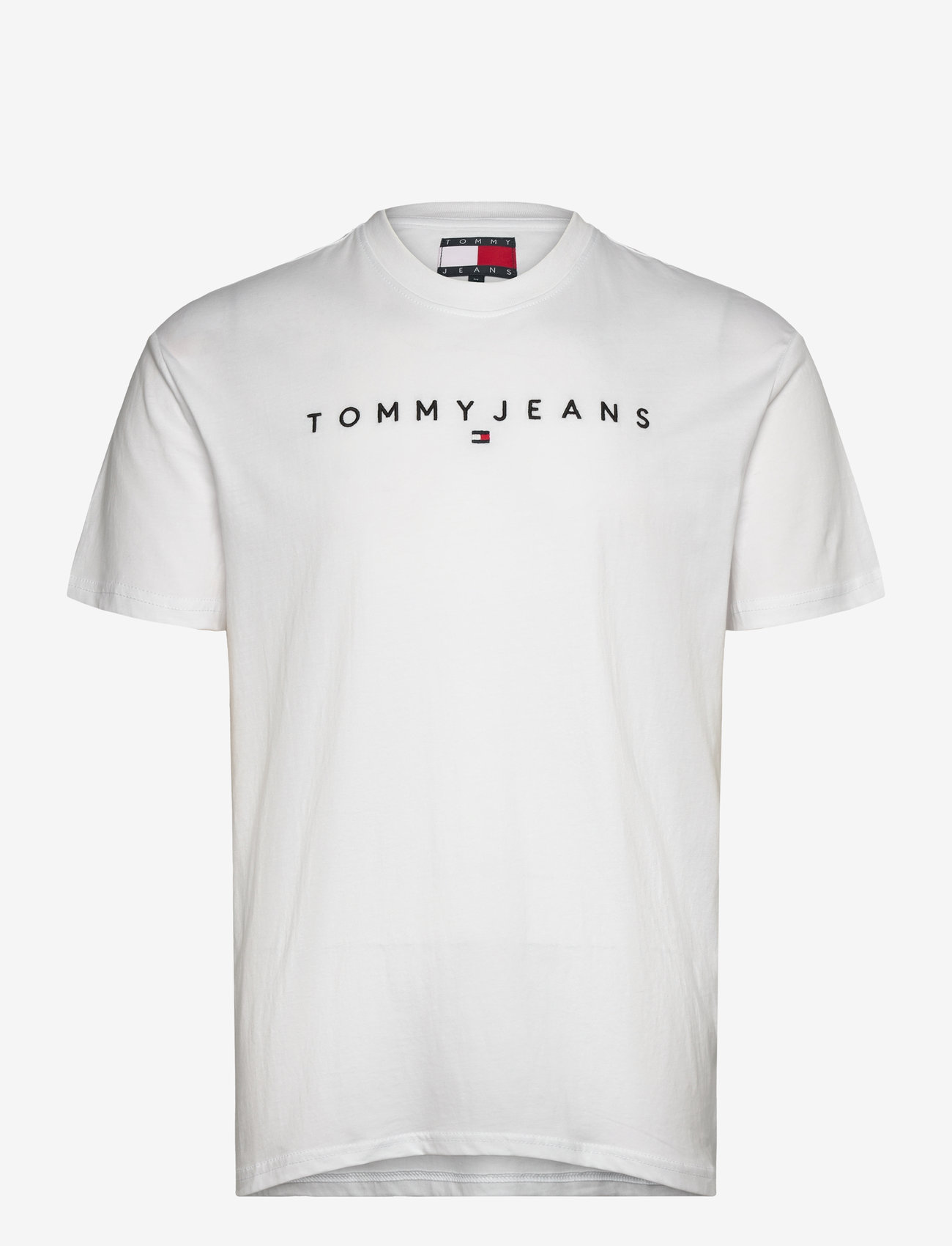Tommy Jeans - TJM REG LINEAR LOGO TEE EXT - kurzärmelig - white - 1