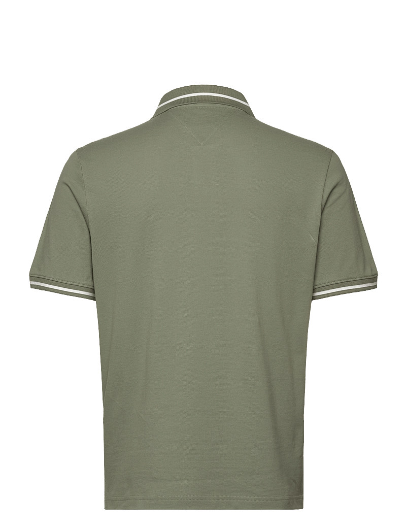 Tommy Jeans - TJM REG TIPPED POLO - kortärmade pikéer - aruba green - 2