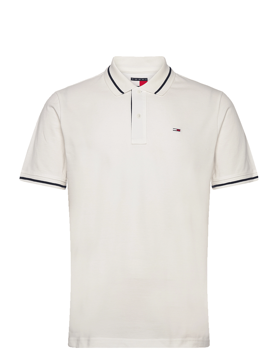 Tommy Jeans - TJM REG TIPPED POLO - ecru - 1