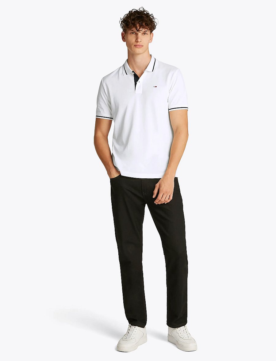 Tommy Jeans - TJM REG TIPPED POLO - ecru - 4