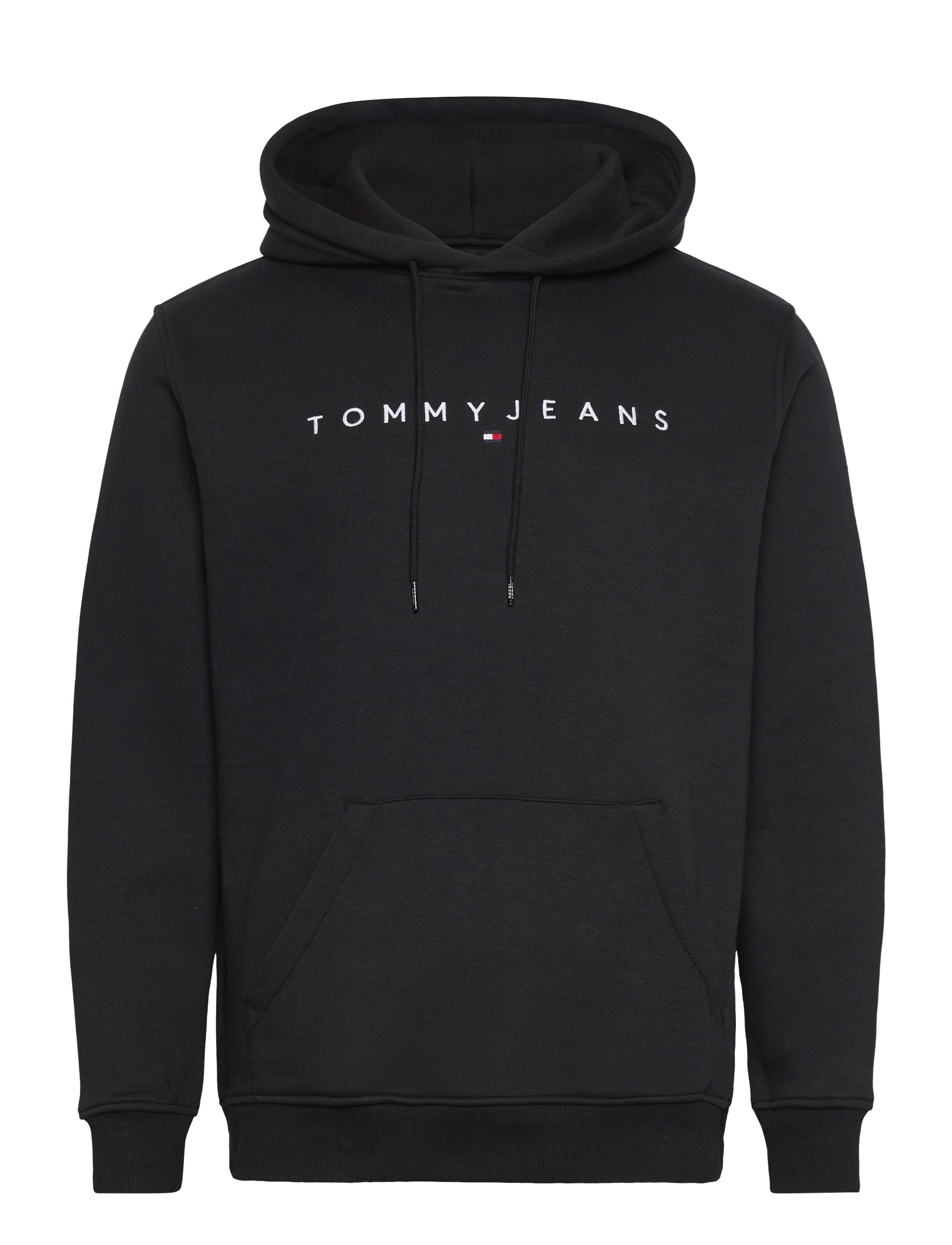 TOMMY JEANS Tjm Reg Linear Logo Hoodie Ext Schwarz - M - Herren