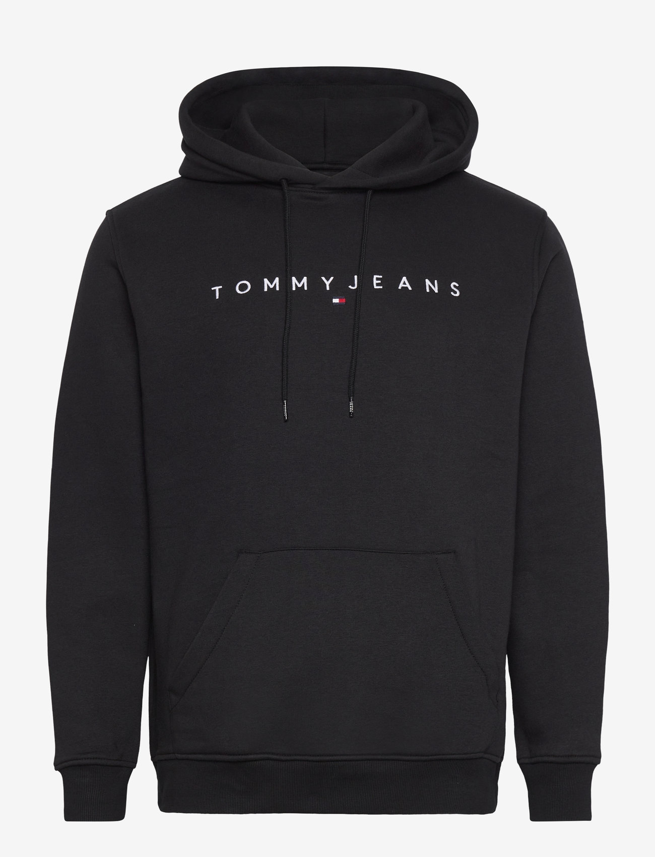 Tommy Jeans - TJM REG LINEAR LOGO HOODIE EXT - hoodies - black - 1