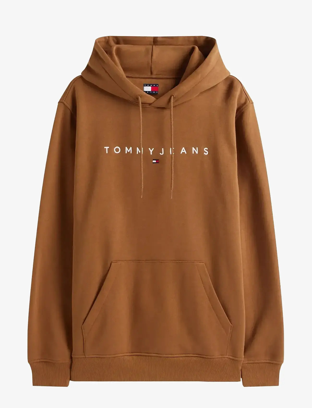Tommy Jeans - TJM REG LINEAR LOGO HOODIE EXT - hættetrøjer - pecan nut multi - 1