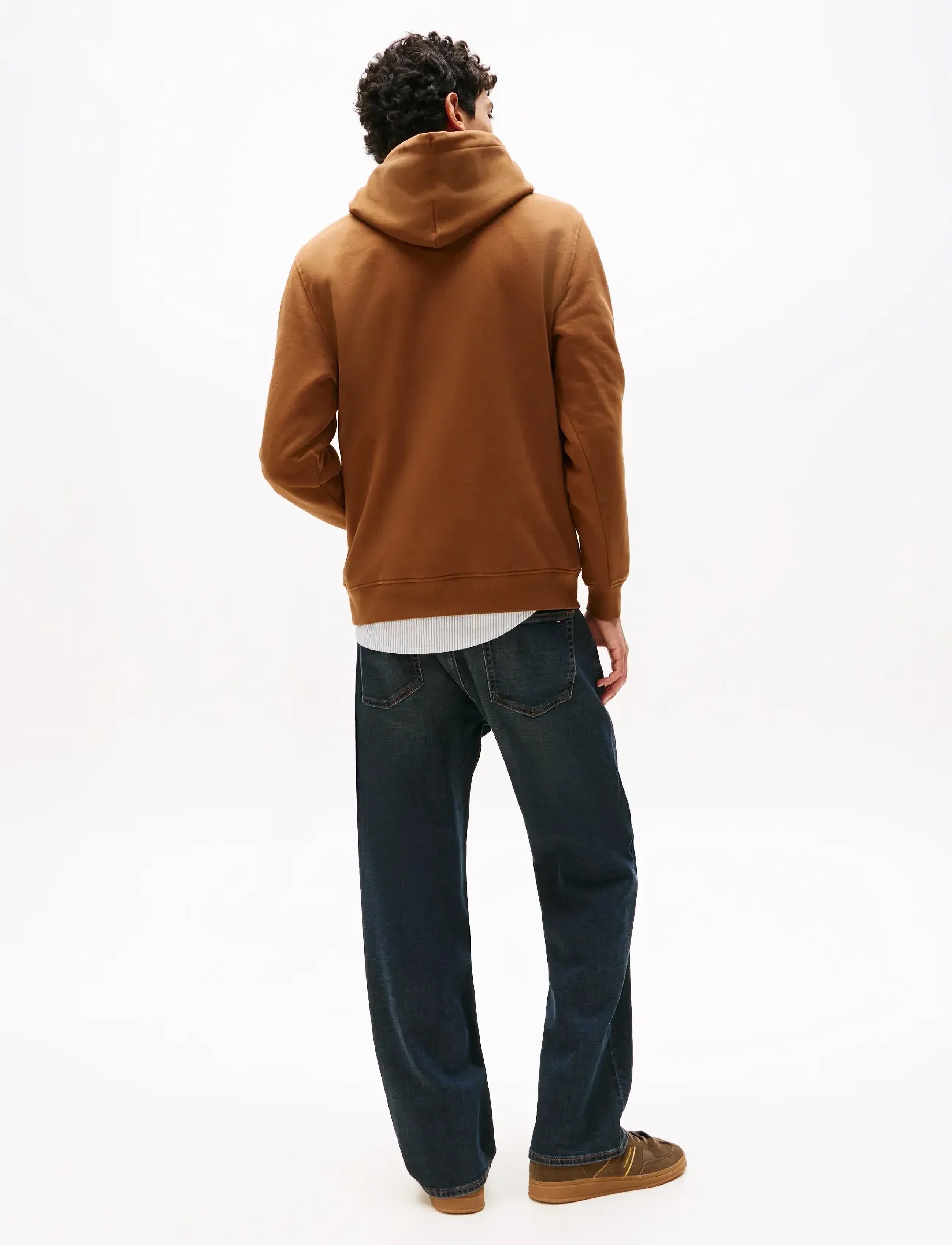 Tommy Jeans - TJM REG LINEAR LOGO HOODIE EXT - hættetrøjer - pecan nut multi - 3