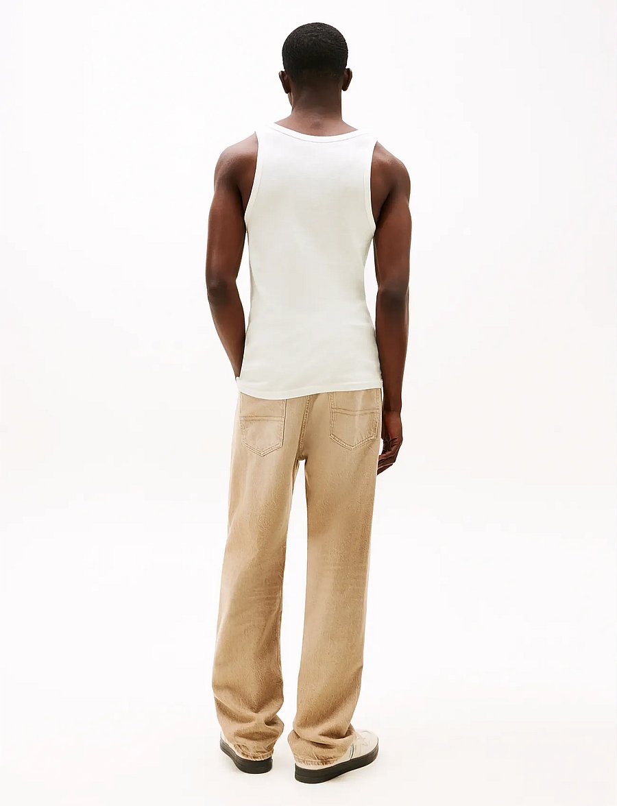 Tommy Jeans - TJM XSLIM 2PCK RIB TANK EXT - pidžaamasärgid - ecru ecru - 3