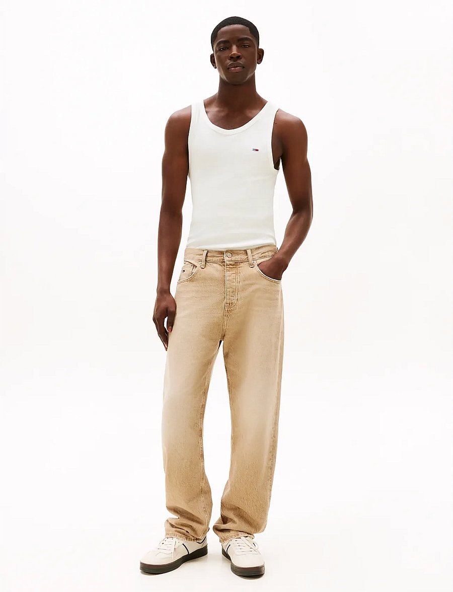 Tommy Jeans - TJM XSLIM 2PCK RIB TANK EXT - pidžaamasärgid - ecru ecru - 4