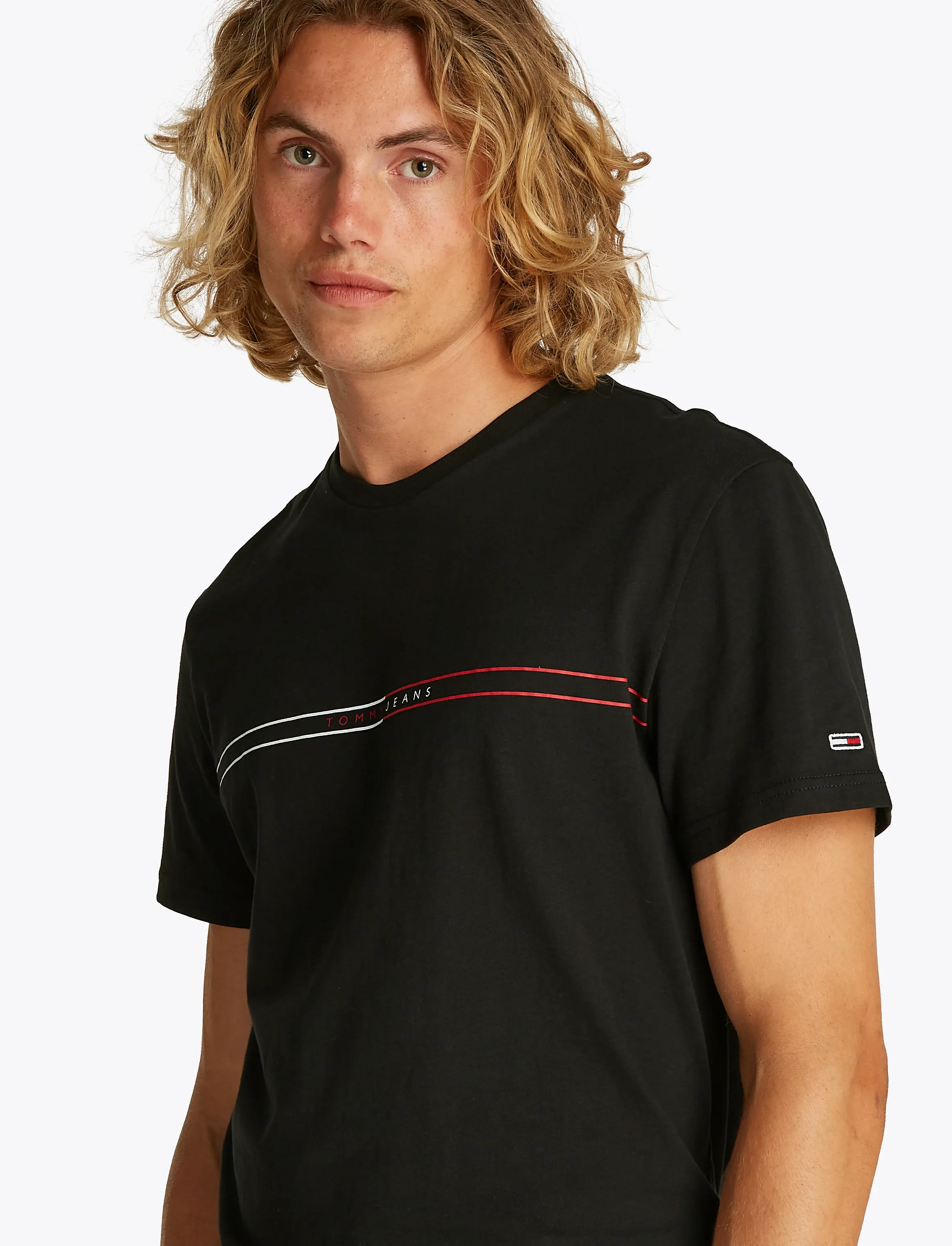 Tommy Jeans - TJM SLIM ENTRY GRAPHIC TEE EXT - black - 5