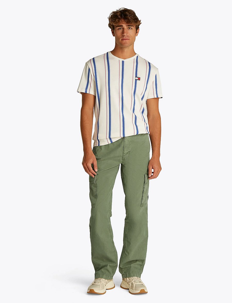 Tommy Jeans - TJM JAIMIE TWILL RLX STR CARGO - cargohosen - aruba green - 0