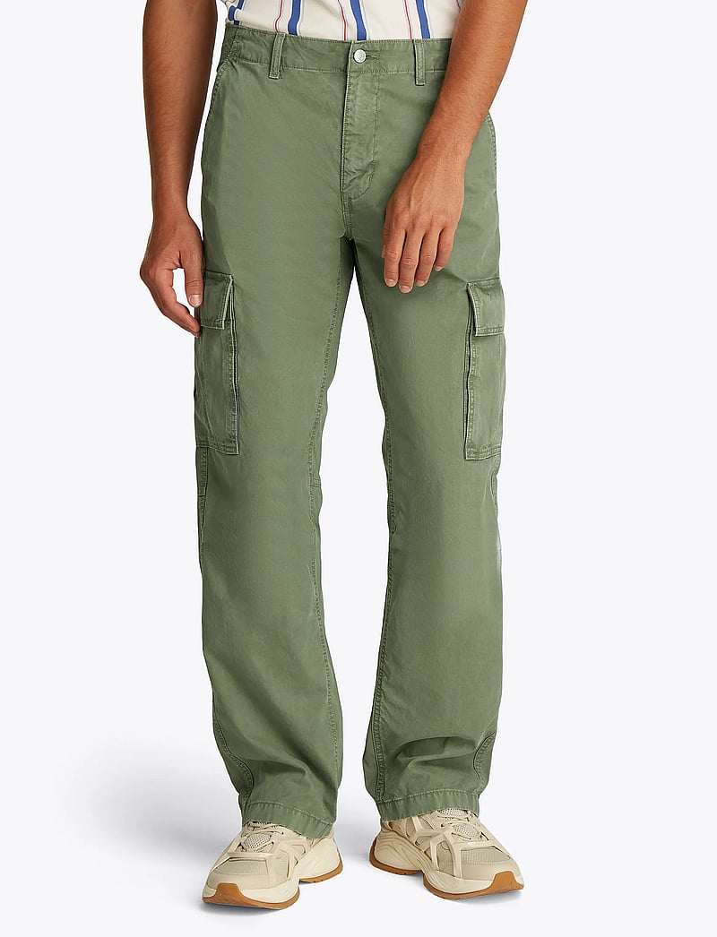 Tommy Jeans - TJM JAIMIE TWILL RLX STR CARGO - cargohose - aruba green - 4