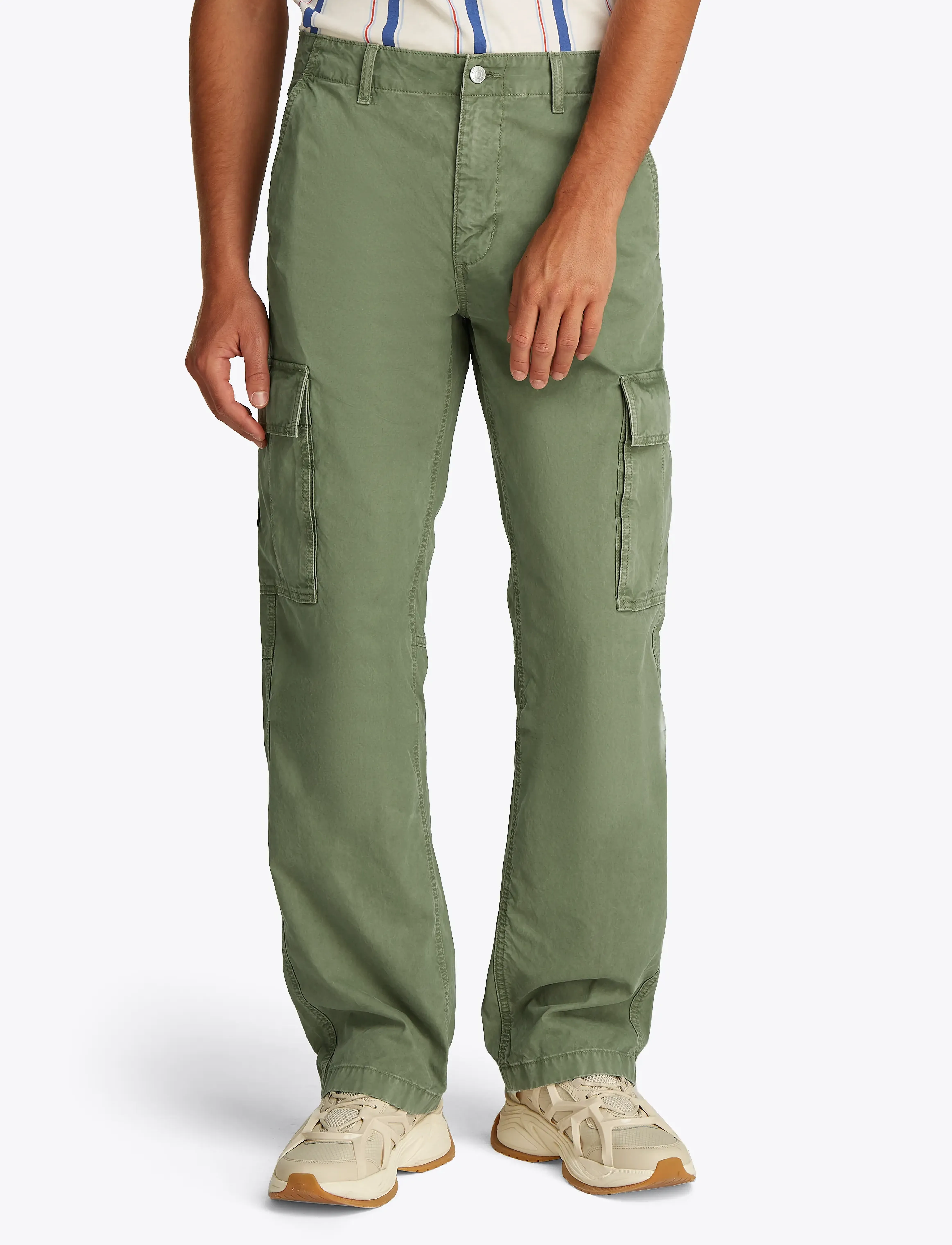 Tommy Jeans - TJM JAIMIE TWILL RLX STR CARGO - cargobyxor - aruba green - 4
