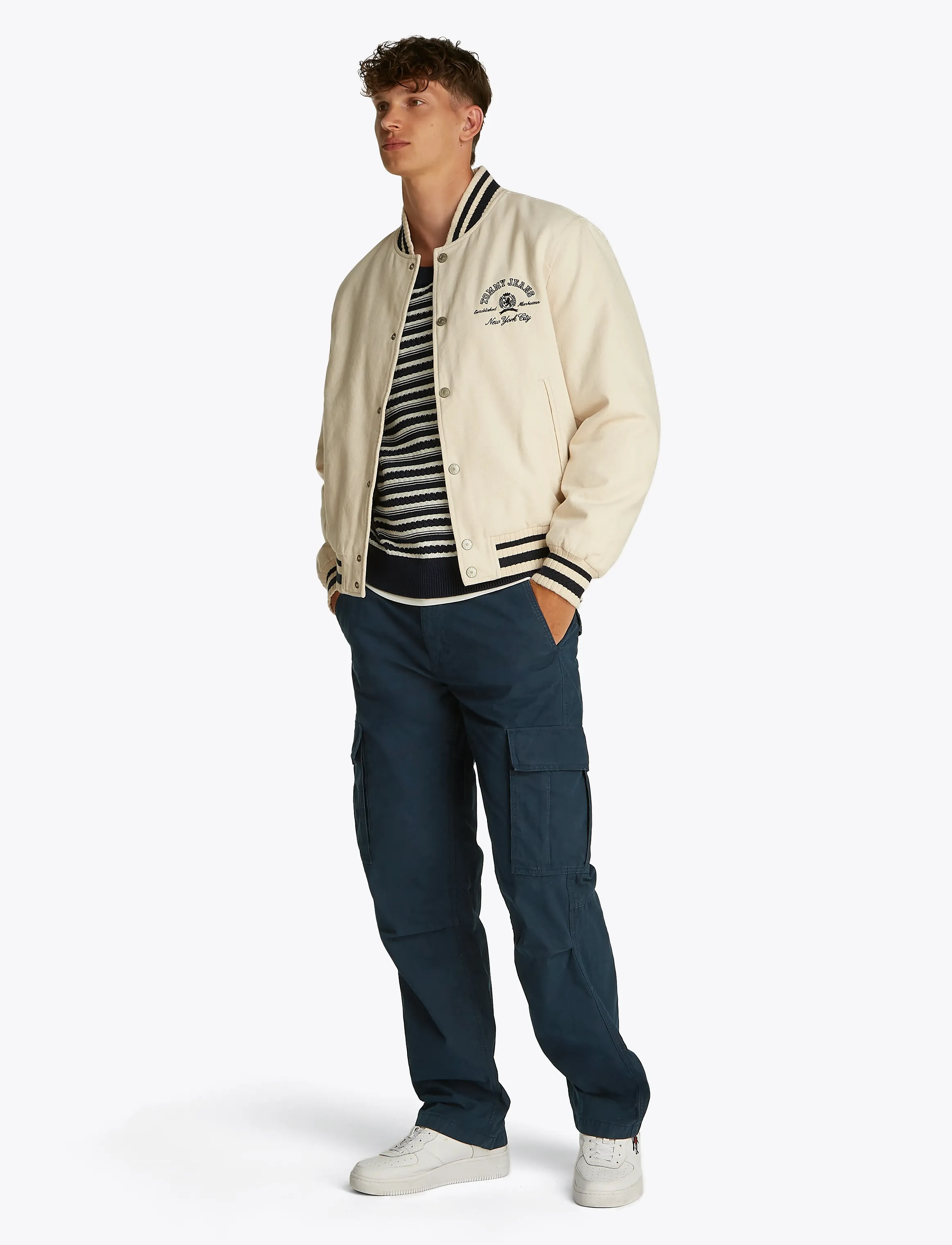Tommy Jeans - TJM JAIMIE TWILL RLX STR CARGO - cargobukser - dark night navy - 4