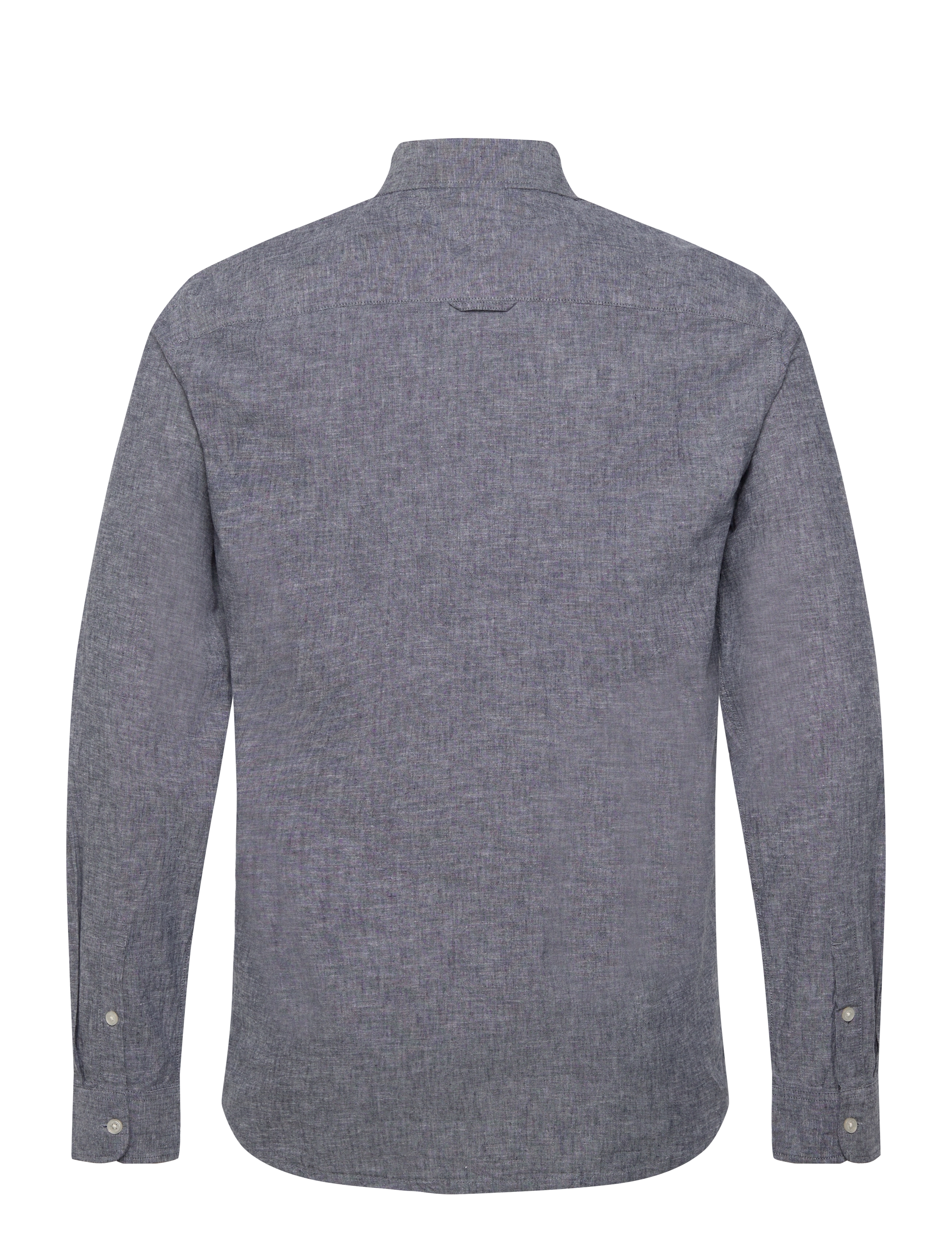 Tommy Jeans - TJM REG LINEN BLEND LS SHIRT EXT - dark night navy - 2