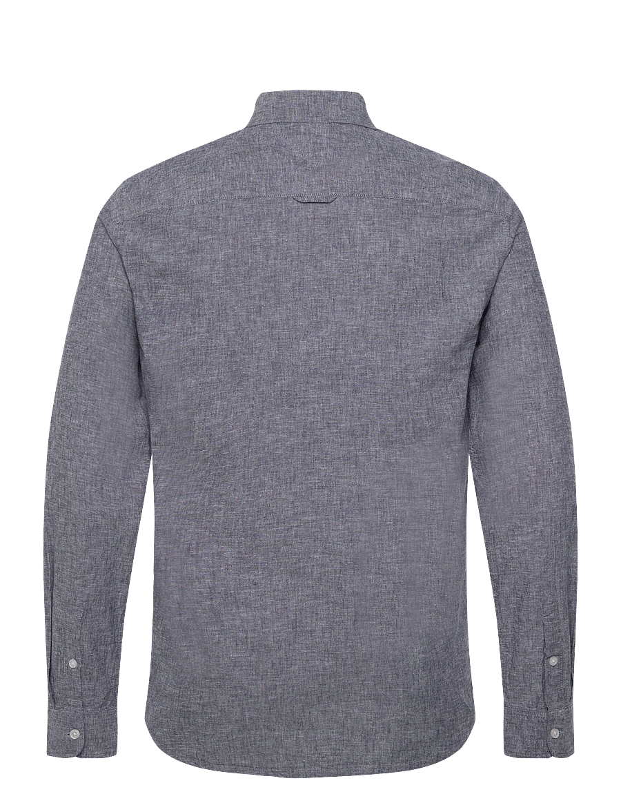 Tommy Jeans - TJM REG LINEN BLEND LS SHIRT EXT - dark night navy - 2