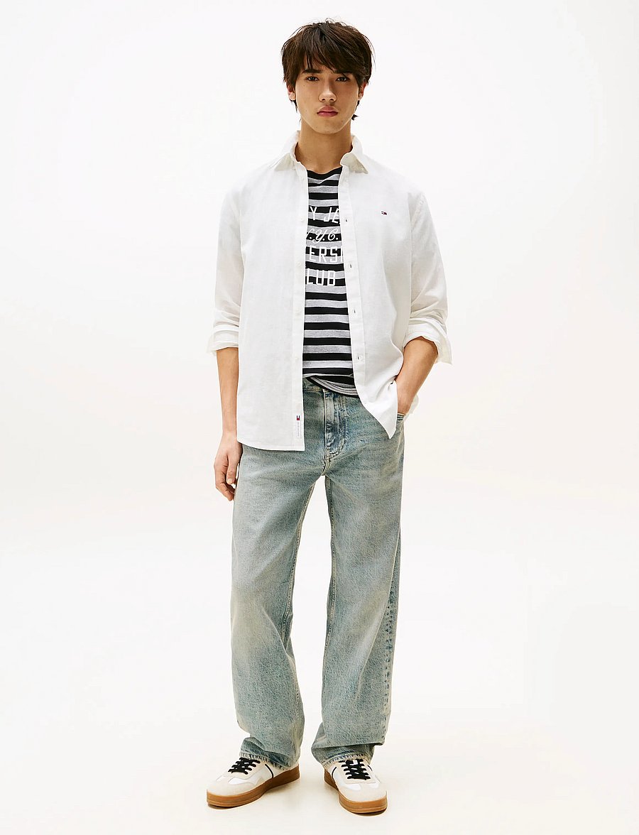 Tommy Jeans - TJM REG LINEN BLEND LS SHIRT EXT - ecru - 3