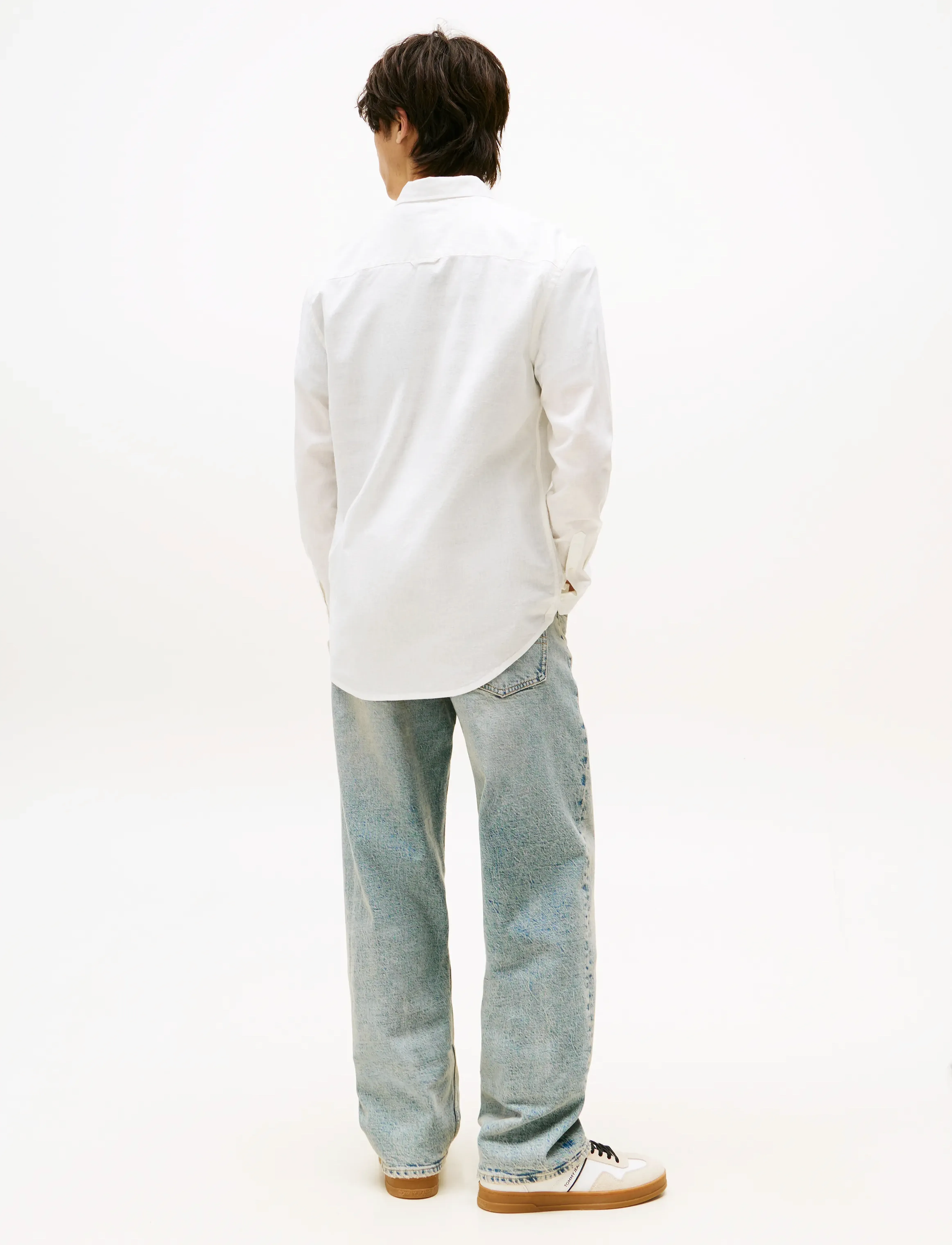 Tommy Jeans - TJM REG LINEN BLEND LS SHIRT EXT - ecru - 4