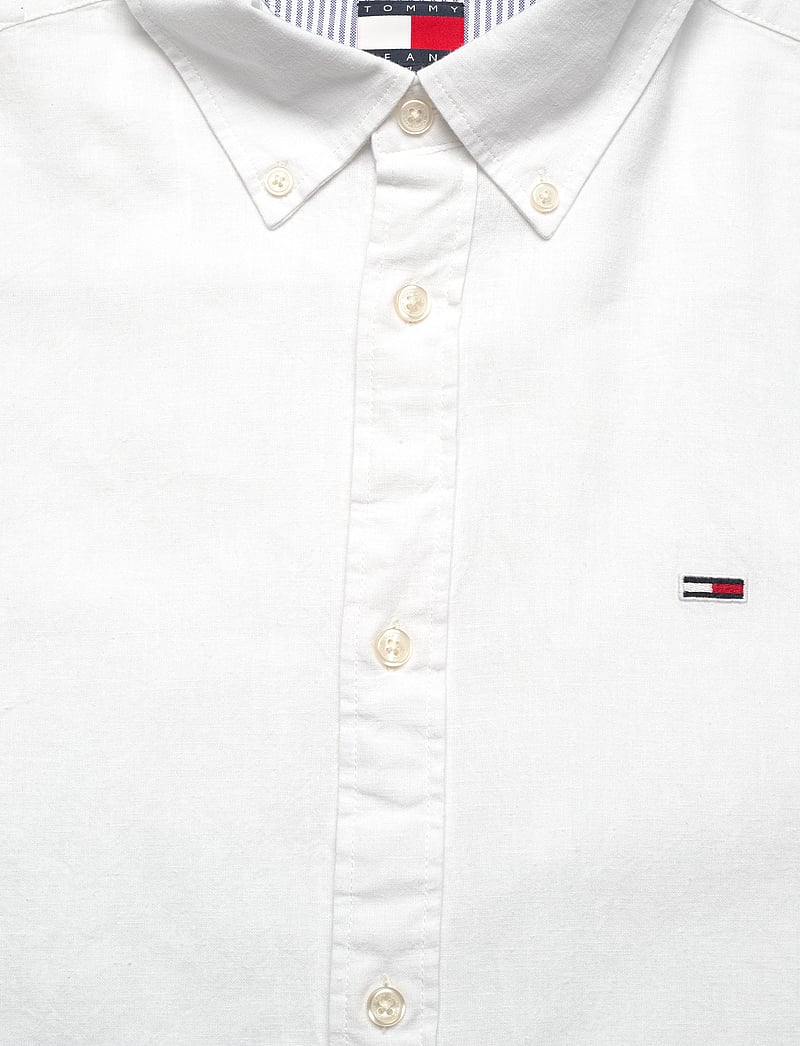 Tommy Jeans - TJM REG LINEN BLEND LS SHIRT EXT - oxford shirts - ecru - 5