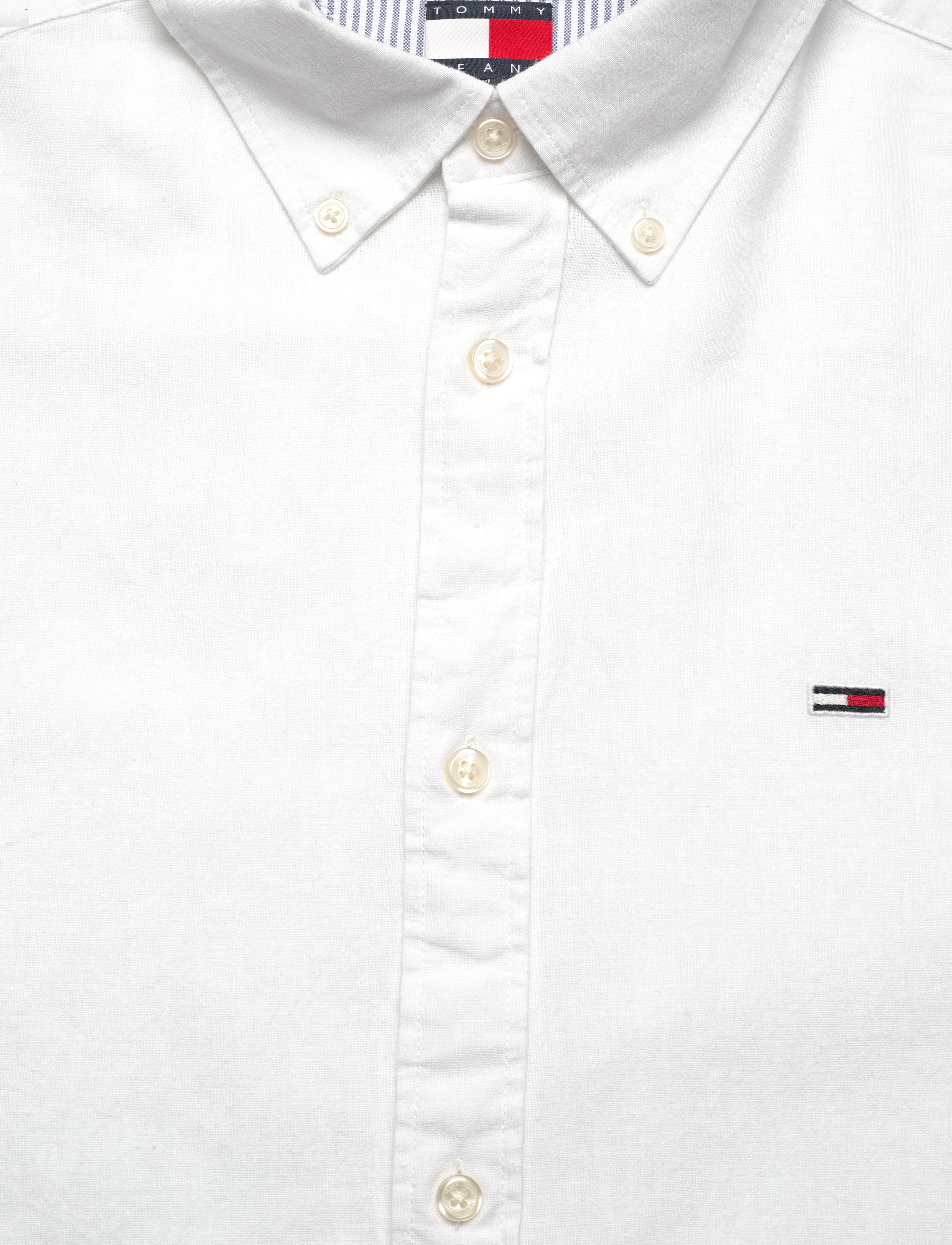 Tommy Jeans - TJM REG LINEN BLEND LS SHIRT EXT - ecru - 5