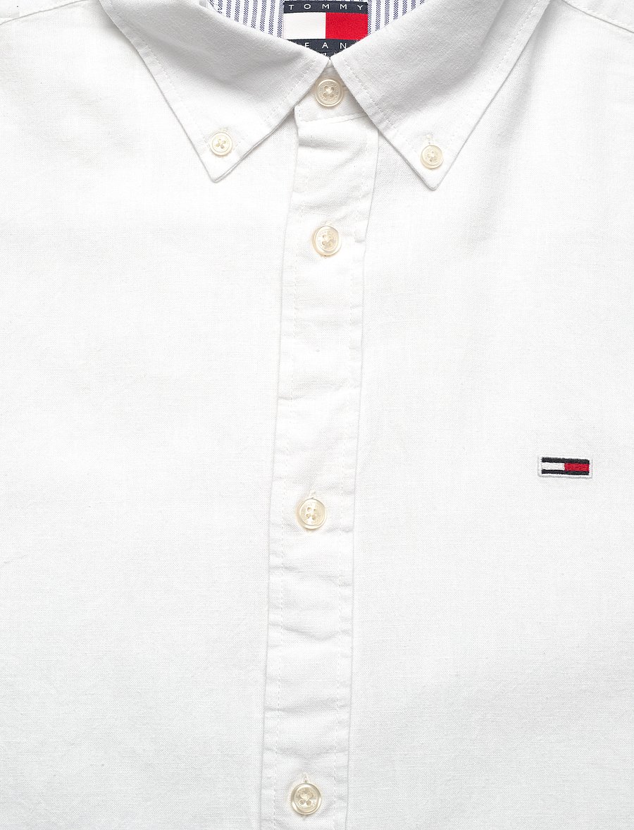 Tommy Jeans - TJM REG LINEN BLEND LS SHIRT EXT - ecru - 5