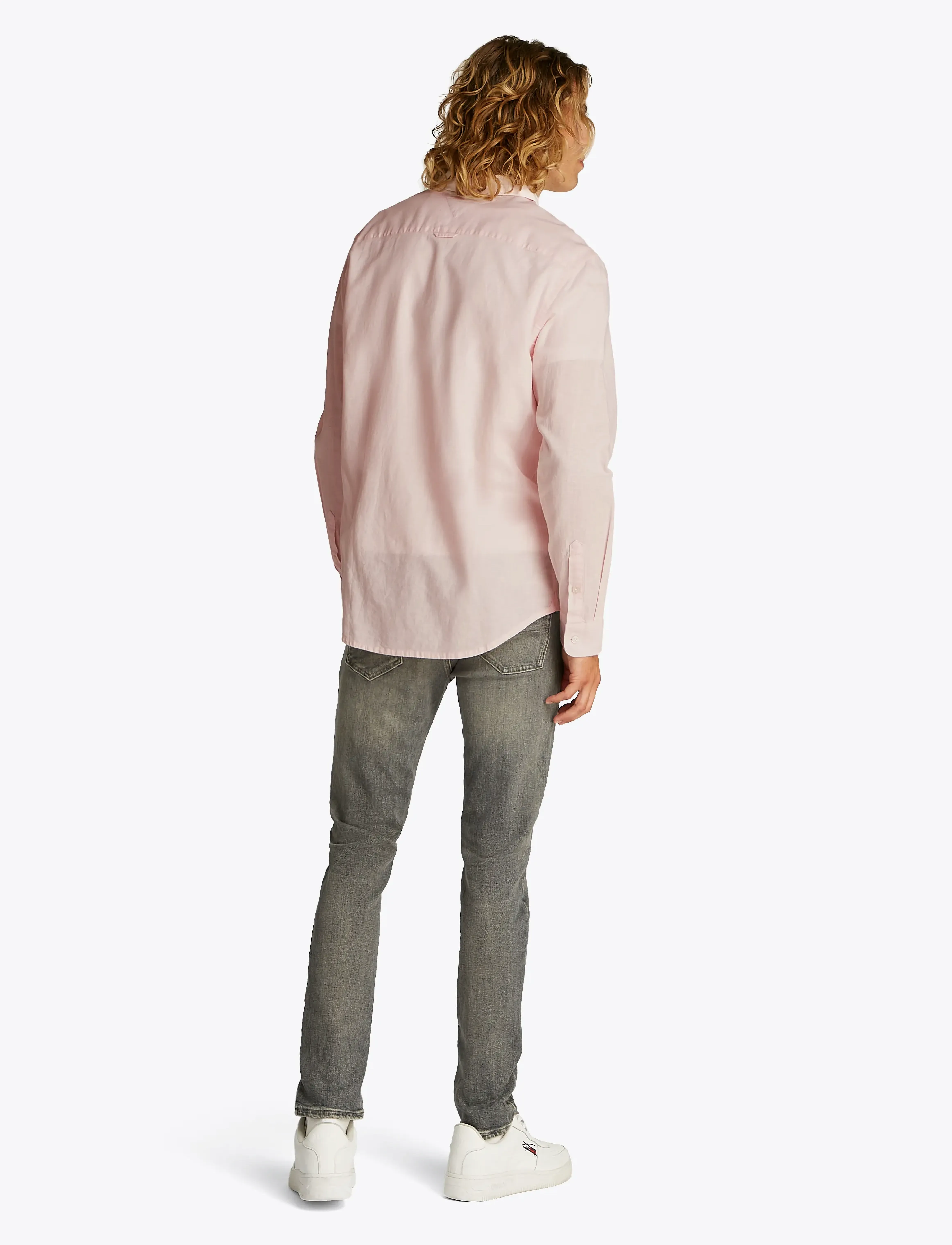 Tommy Jeans - TJM REG LINEN BLEND LS SHIRT EXT - precious pink - 3
