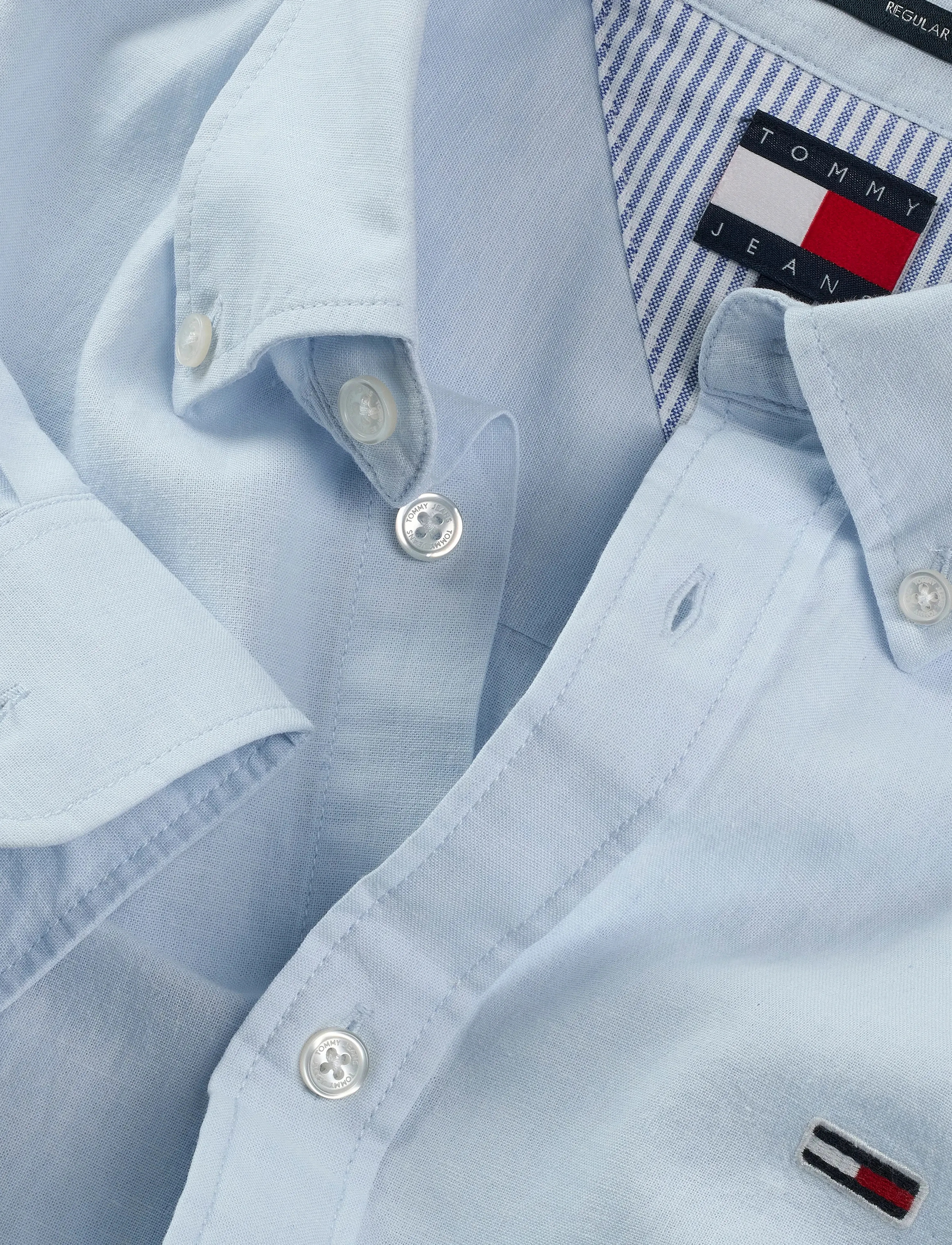 Tommy Jeans - TJM REG LINEN BLEND LS SHIRT EXT - sweet blue - 5