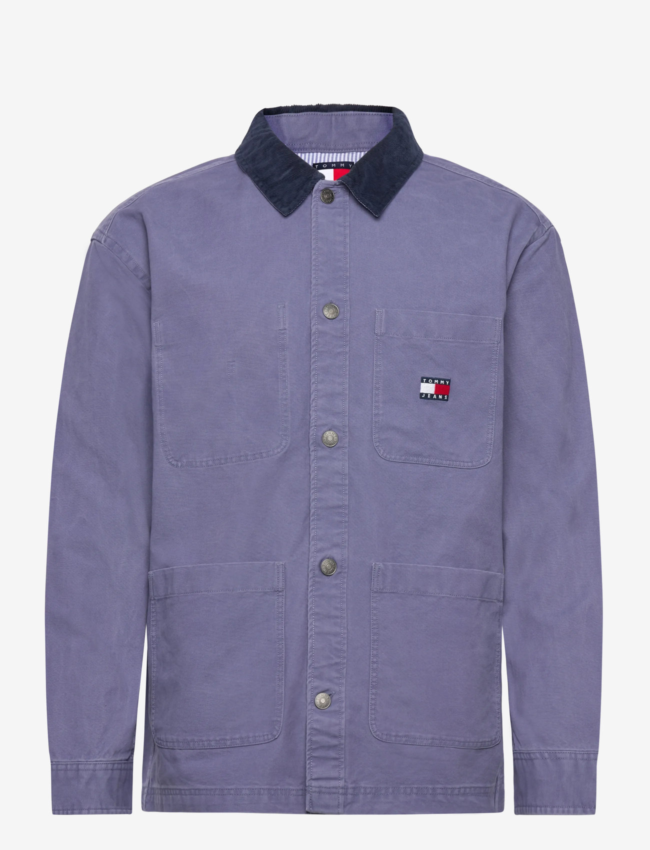 Tommy Jeans - TJM CANVAS CORD OVERSHIRT EXT - autumn clothing - blue moment - 0