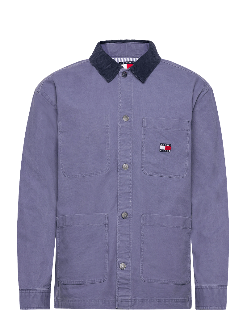 Tommy Jeans - TJM CANVAS CORD OVERSHIRT EXT - fløjlsskjorter - blue moment - 1