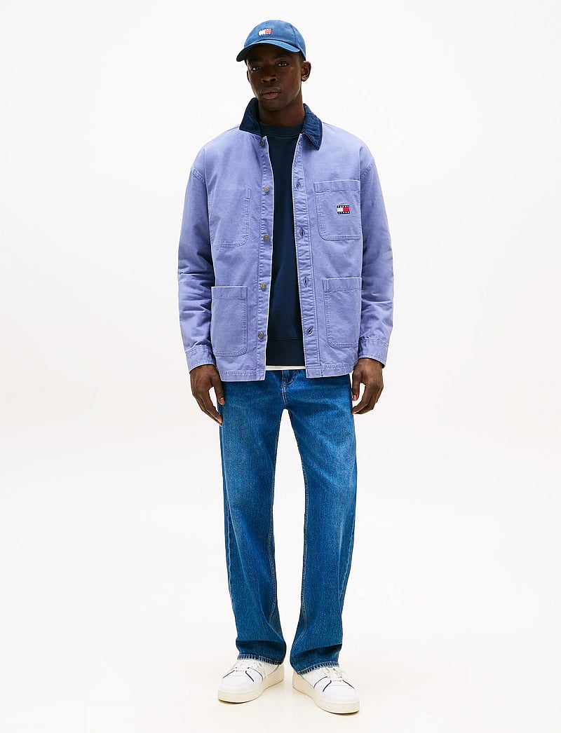 Tommy Jeans - TJM CANVAS CORD OVERSHIRT EXT - fløjlsskjorter - blue moment - 3