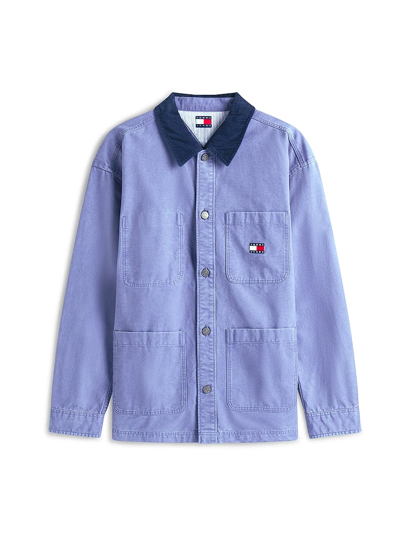 Tommy Jeans - TJM CANVAS CORD OVERSHIRT EXT - fløjlsskjorter - blue moment - 5