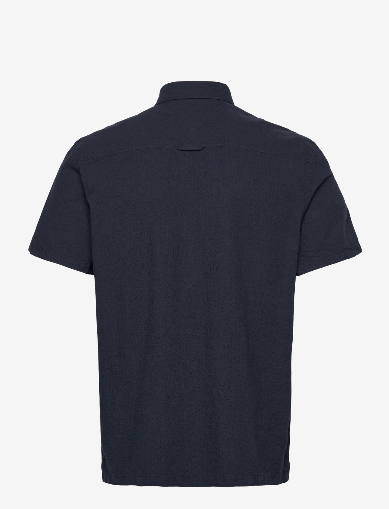 Tommy Jeans - TJM REG SEERSUCKER SS SHIRT - kortærmede skjorter - dark night navy - 2