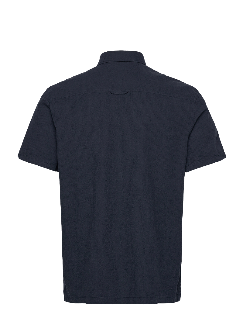 Tommy Jeans - TJM REG SEERSUCKER SS SHIRT - kortærmede skjorter - dark night navy - 2