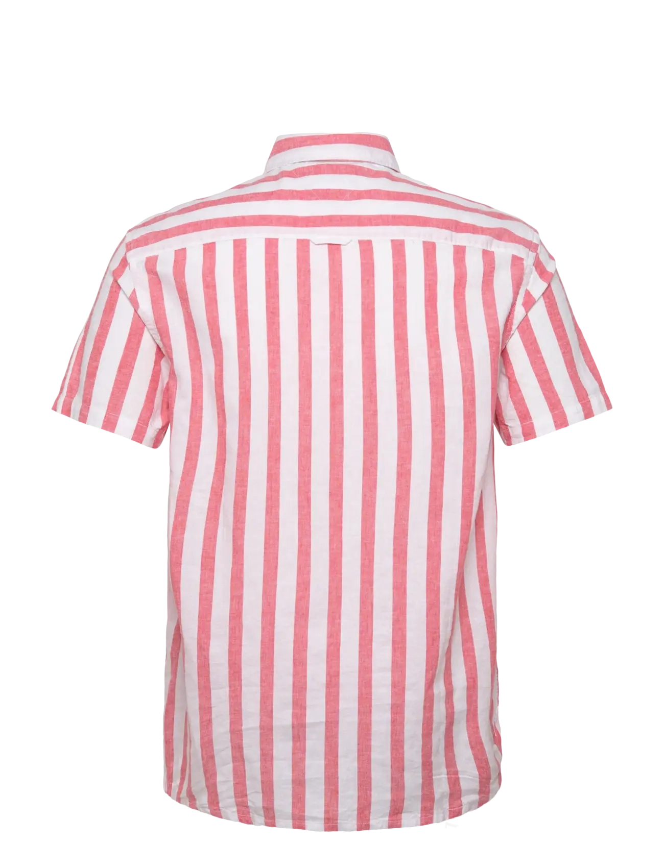 Tommy Jeans - TJM REG LINEN BLEND STP SS SHIRT - ecru / bright vermillion - 2