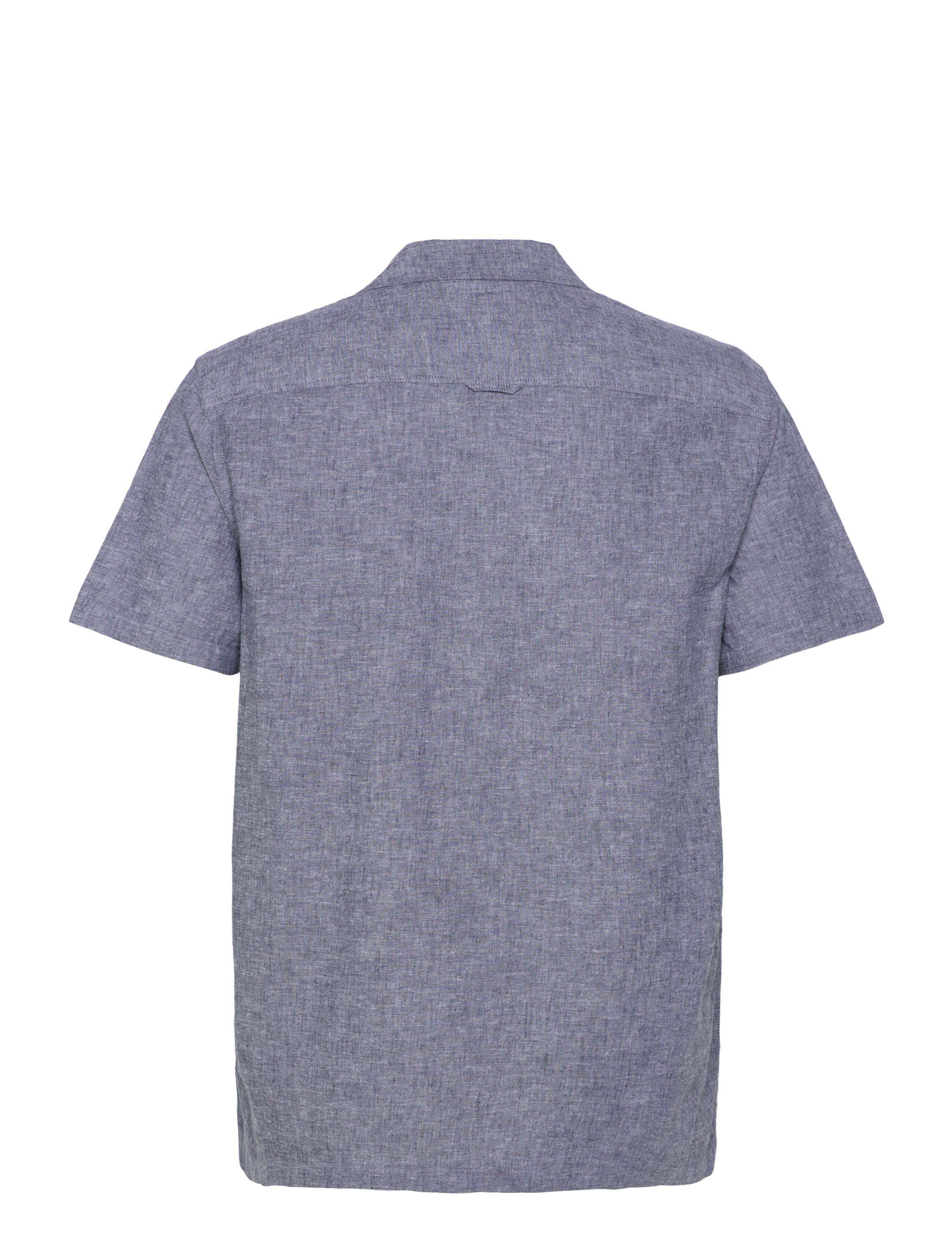 Tommy Jeans - TJM LINEN BLEND CAMP SS EXT - linneskjortor - dark night navy - 1