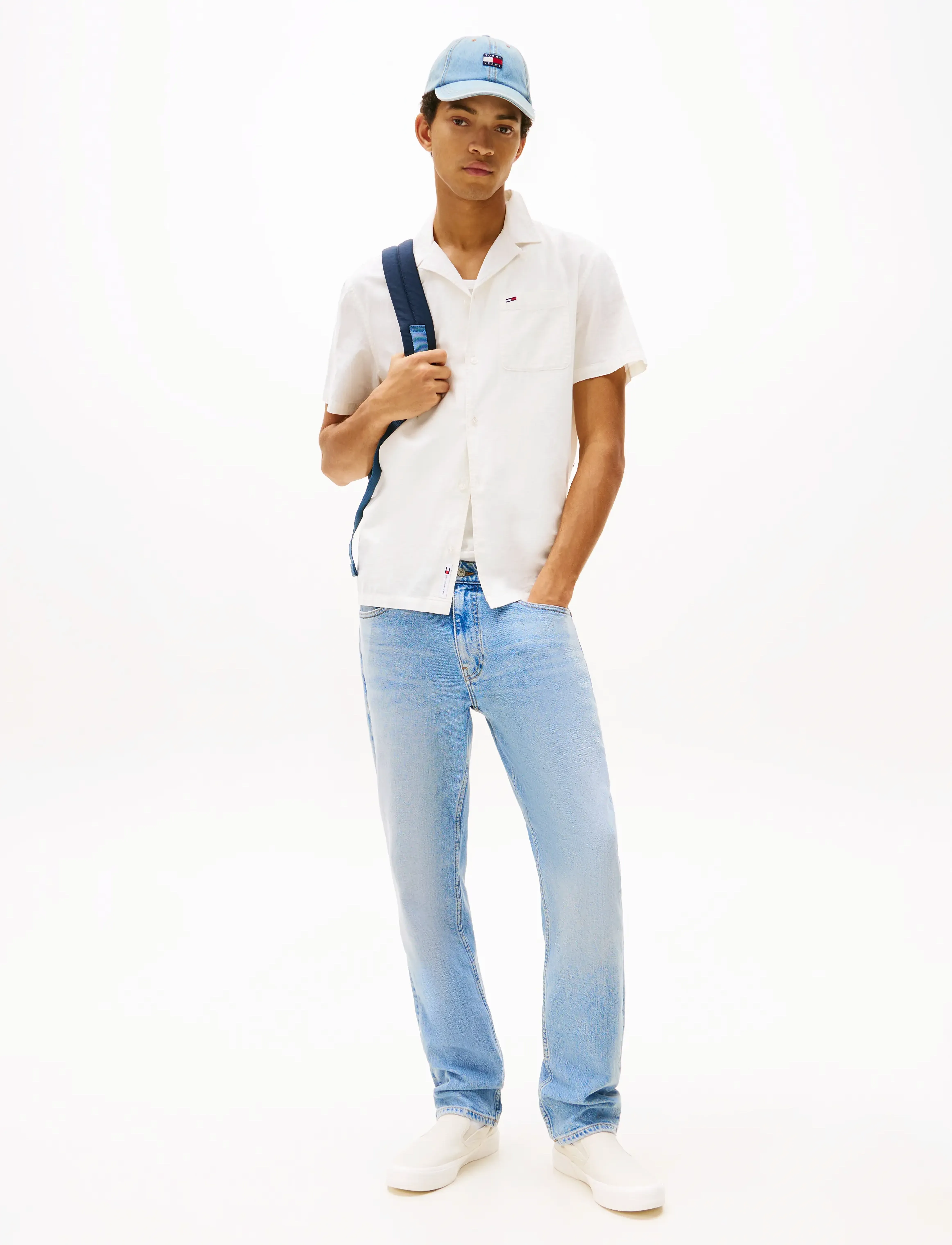 Tommy Jeans - TJM LINEN BLEND CAMP SS EXT - leinenhemden - ecru - 3