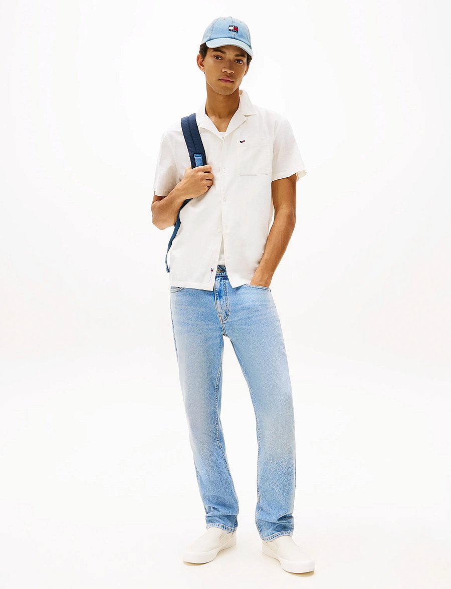 Tommy Jeans - TJM LINEN BLEND CAMP SS EXT - leinenhemden - ecru - 3