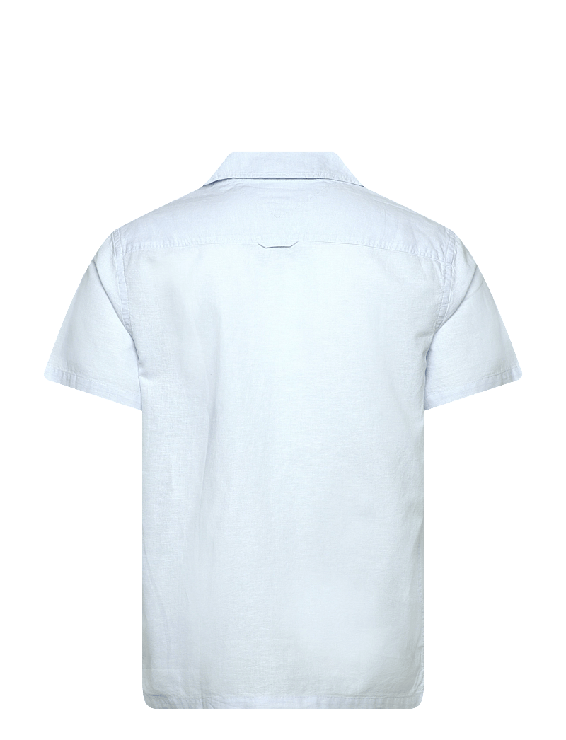 Tommy Jeans - TJM LINEN BLEND CAMP SS EXT - hørskjorter - sweet blue - 2