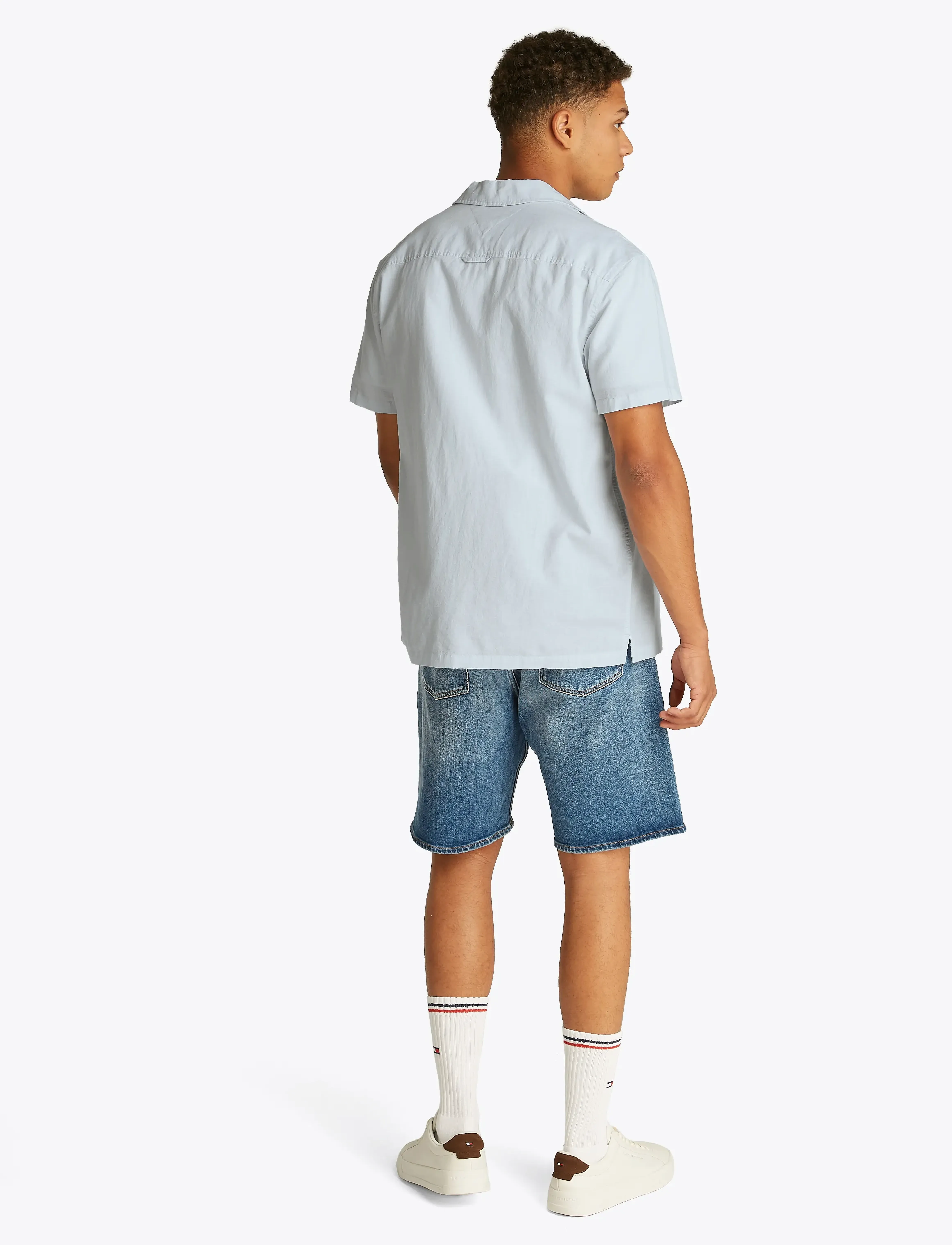 Tommy Jeans - TJM LINEN BLEND CAMP SS EXT - lina krekli - sweet blue - 3