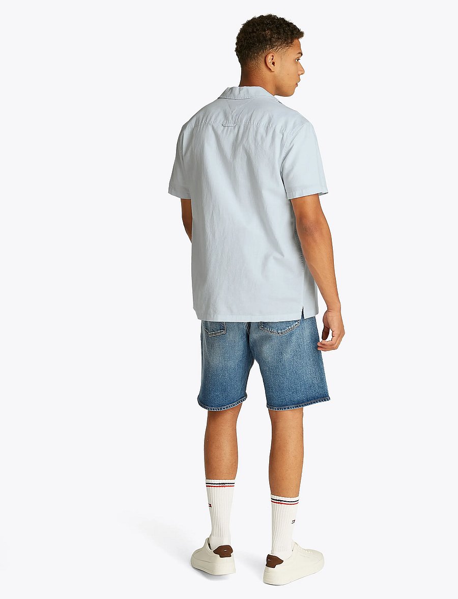Tommy Jeans - TJM LINEN BLEND CAMP SS EXT - lina krekli - sweet blue - 3